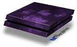 Vinyl Decal Skin Wrap compatible with Sony PlayStation 4 Original Console Bokeh Hearts Purple (PS4 NOT INCLUDED)