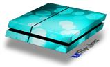 Vinyl Decal Skin Wrap compatible with Sony PlayStation 4 Original Console Bokeh Hex Neon Teal (PS4 NOT INCLUDED)