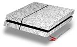 Vinyl Decal Skin Wrap compatible with Sony PlayStation 4 Original Console Fall Black On White (PS4 NOT INCLUDED)