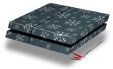 Vinyl Decal Skin Wrap compatible with Sony PlayStation 4 Original Console Winter Snow Dark Blue (PS4 NOT INCLUDED)