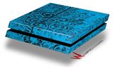 Vinyl Decal Skin Wrap compatible with Sony PlayStation 4 Original Console Folder Doodles Blue Medium (PS4 NOT INCLUDED)
