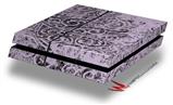 Vinyl Decal Skin Wrap compatible with Sony PlayStation 4 Original Console Folder Doodles Lavender (PS4 NOT INCLUDED)