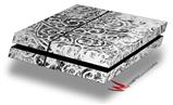 Vinyl Decal Skin Wrap compatible with Sony PlayStation 4 Original Console Folder Doodles White (PS4 NOT INCLUDED)