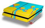 Vinyl Decal Skin Wrap compatible with Sony PlayStation 4 Original Console Drip Yellow Teal Pink (PS4 NOT INCLUDED)