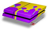 Vinyl Decal Skin Wrap compatible with Sony PlayStation 4 Original Console Drip Purple Yellow Teal (PS4 NOT INCLUDED)