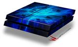Vinyl Decal Skin Wrap compatible with Sony PlayStation 4 Original Console Cubic Shards Blue (PS4 NOT INCLUDED)