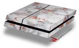 Vinyl Decal Skin Wrap compatible with Sony PlayStation 4 Original Console Rose Gold Gilded Grey Marble (PS4 NOT INCLUDED)