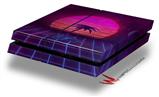 Vinyl Decal Skin Wrap compatible with Sony PlayStation 4 Original Console Synth Beach (PS4 NOT INCLUDED)
