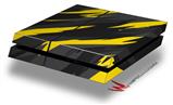 Vinyl Decal Skin Wrap compatible with Sony PlayStation 4 Original Console Jagged Camo Yellow (PS4 NOT INCLUDED)