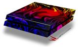 Vinyl Decal Skin Wrap compatible with Sony PlayStation 4 Original Console Liquid Metal Chrome Flame Hot (PS4 NOT INCLUDED)