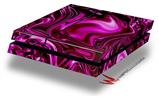 Vinyl Decal Skin Wrap compatible with Sony PlayStation 4 Original Console Liquid Metal Chrome Hot Pink Fuchsia (PS4 NOT INCLUDED)