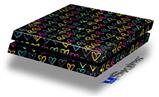 Vinyl Decal Skin Wrap compatible with Sony PlayStation 4 Original Console Kearas Hearts Black (PS4 NOT INCLUDED)