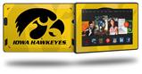 Iowa Hawkeyes Herkey Black on Gold - Decal Style Skin fits 2013 Amazon Kindle Fire HD 7 inch