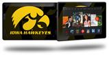 Iowa Hawkeyes Herkey Gold on Black - Decal Style Skin fits 2013 Amazon Kindle Fire HD 7 inch