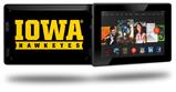 Iowa Hawkeyes 03 Black on Gold - Decal Style Skin fits 2013 Amazon Kindle Fire HD 7 inch