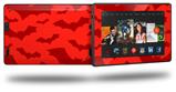 Deathrock Bats Red - Decal Style Skin fits 2013 Amazon Kindle Fire HD 7 inch