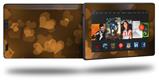 Bokeh Hearts Orange - Decal Style Skin fits 2013 Amazon Kindle Fire HD 7 inch