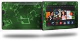 Bokeh Music Green - Decal Style Skin fits 2013 Amazon Kindle Fire HD 7 inch