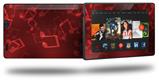 Bokeh Music Red - Decal Style Skin fits 2013 Amazon Kindle Fire HD 7 inch
