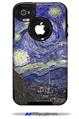 Vincent Van Gogh Starry Night - Decal Style Vinyl Skin fits Otterbox Commuter iPhone4/4s Case (CASE SOLD SEPARATELY)