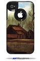 Vincent Van Gogh Farmhouses Among Trees - Decal Style Vinyl Skin fits Otterbox Commuter iPhone4/4s Case (CASE SOLD SEPARATELY)