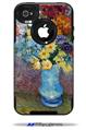 Vincent Van Gogh Flowers In A Blue Vase - Decal Style Vinyl Skin fits Otterbox Commuter iPhone4/4s Case (CASE SOLD SEPARATELY)