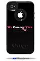 We Can-cer Vive Beast Cancer - Decal Style Vinyl Skin fits Otterbox Commuter iPhone4/4s Case (CASE SOLD SEPARATELY)