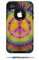 Tie Dye Peace Sign 109 - Decal Style Vinyl Skin fits Otterbox Commuter iPhone4/4s Case (CASE SOLD SEPARATELY)