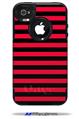 Stripes Red - Decal Style Vinyl Skin fits Otterbox Commuter iPhone4/4s Case (CASE SOLD SEPARATELY)