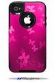 Bokeh Butterflies Hot Pink - Decal Style Vinyl Skin fits Otterbox Commuter iPhone4/4s Case (CASE SOLD SEPARATELY)
