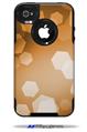 Bokeh Hex Orange - Decal Style Vinyl Skin fits Otterbox Commuter iPhone4/4s Case (CASE SOLD SEPARATELY)