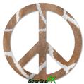 Giraffe 02 - Peace Sign Car Window Decal 6 x 6 inches