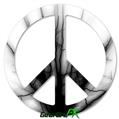 Lightning Black - Peace Sign Car Window Decal 6 x 6 inches