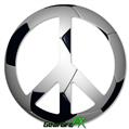 Soccer Ball - Peace Sign Car Window Decal 6 x 6 inches