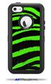 Zebra Green - Decal Style Vinyl Skin fits Otterbox Defender iPhone 5C Case (CASE SOLD SEPARATELY)
