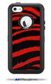Zebra Red - Decal Style Vinyl Skin fits Otterbox Defender iPhone 5C Case (CASE SOLD SEPARATELY)