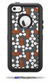 Locknodes 04 Burnt Orange - Decal Style Vinyl Skin fits Otterbox Defender iPhone 5C Case (CASE SOLD SEPARATELY)