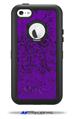 Folder Doodles Purple - Decal Style Vinyl Skin fits Otterbox Defender iPhone 5C Case (CASE SOLD SEPARATELY)