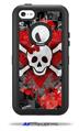 Emo Skull Bones - Decal Style Vinyl Skin fits Otterbox Defender iPhone 5C Case (CASE SOLD SEPARATELY)