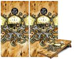 Cornhole Game Board Vinyl Skin Wrap Kit - Airship Pirate fits 24x48 game boards (GAMEBOARDS NOT INCLUDED)