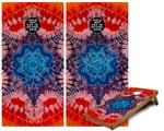 Cornhole Game Board Vinyl Skin Wrap Kit - Tie Dye Star 100 fits 24x48 game boards (GAMEBOARDS NOT INCLUDED)