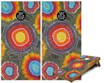 Cornhole Game Board Vinyl Skin Wrap Kit - Tie Dye Circles 100 fits 24x48 game boards (GAMEBOARDS NOT INCLUDED)