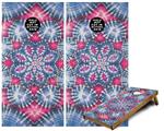 Cornhole Game Board Vinyl Skin Wrap Kit - Tie Dye Star 102 fits 24x48 game boards (GAMEBOARDS NOT INCLUDED)