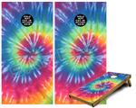 Cornhole Game Board Vinyl Skin Wrap Kit - Tie Dye Swirl 104 fits 24x48 game boards (GAMEBOARDS NOT INCLUDED)