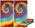 Cornhole Game Board Vinyl Skin Wrap Kit - Tie Dye Swirl 108 fits 24x48 game boards (GAMEBOARDS NOT INCLUDED)
