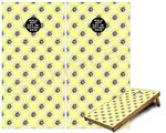 Cornhole Game Board Vinyl Skin Wrap Kit - Kearas Daisies Yellow fits 24x48 game boards (GAMEBOARDS NOT INCLUDED)