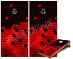 Cornhole Game Board Vinyl Skin Wrap Kit - HEX Red fits 24x48 game boards (GAMEBOARDS NOT INCLUDED)