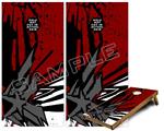 Cornhole Game Board Vinyl Skin Wrap Kit - Baja 0040 Red Dark fits 24x48 game boards (GAMEBOARDS NOT INCLUDED)
