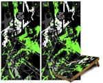Cornhole Game Board Vinyl Skin Wrap Kit - Baja 0003 Neon Green fits 24x48 game boards (GAMEBOARDS NOT INCLUDED)