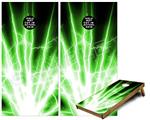 Cornhole Game Board Vinyl Skin Wrap Kit - Lightning Green fits 24x48 game boards (GAMEBOARDS NOT INCLUDED)